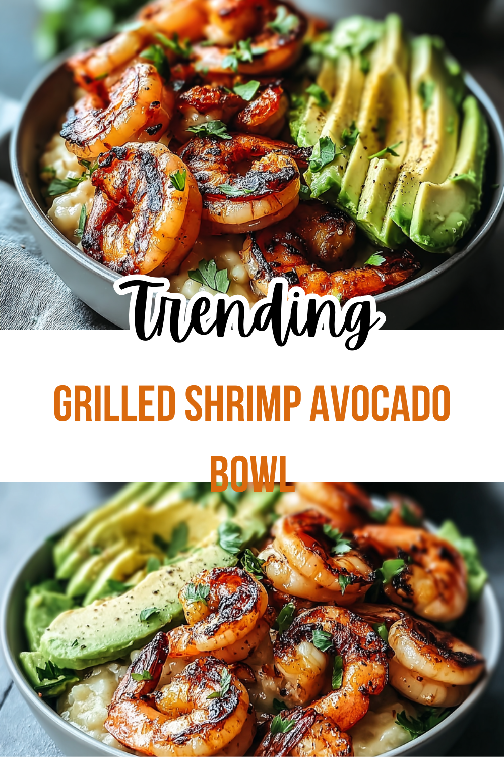 Grilled Shrimp Avocado Bowl