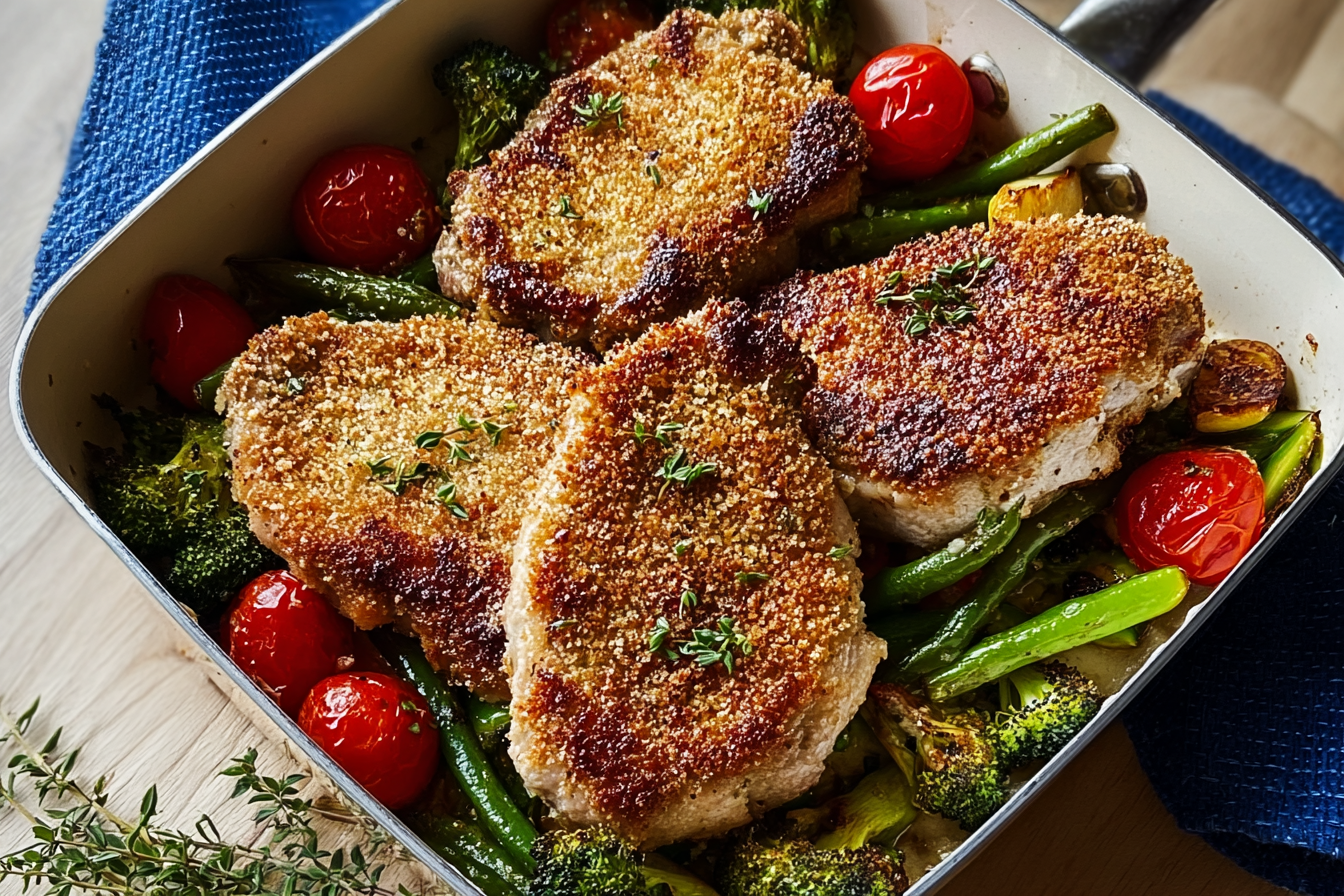 Herb Crusted Pork Cutlets
