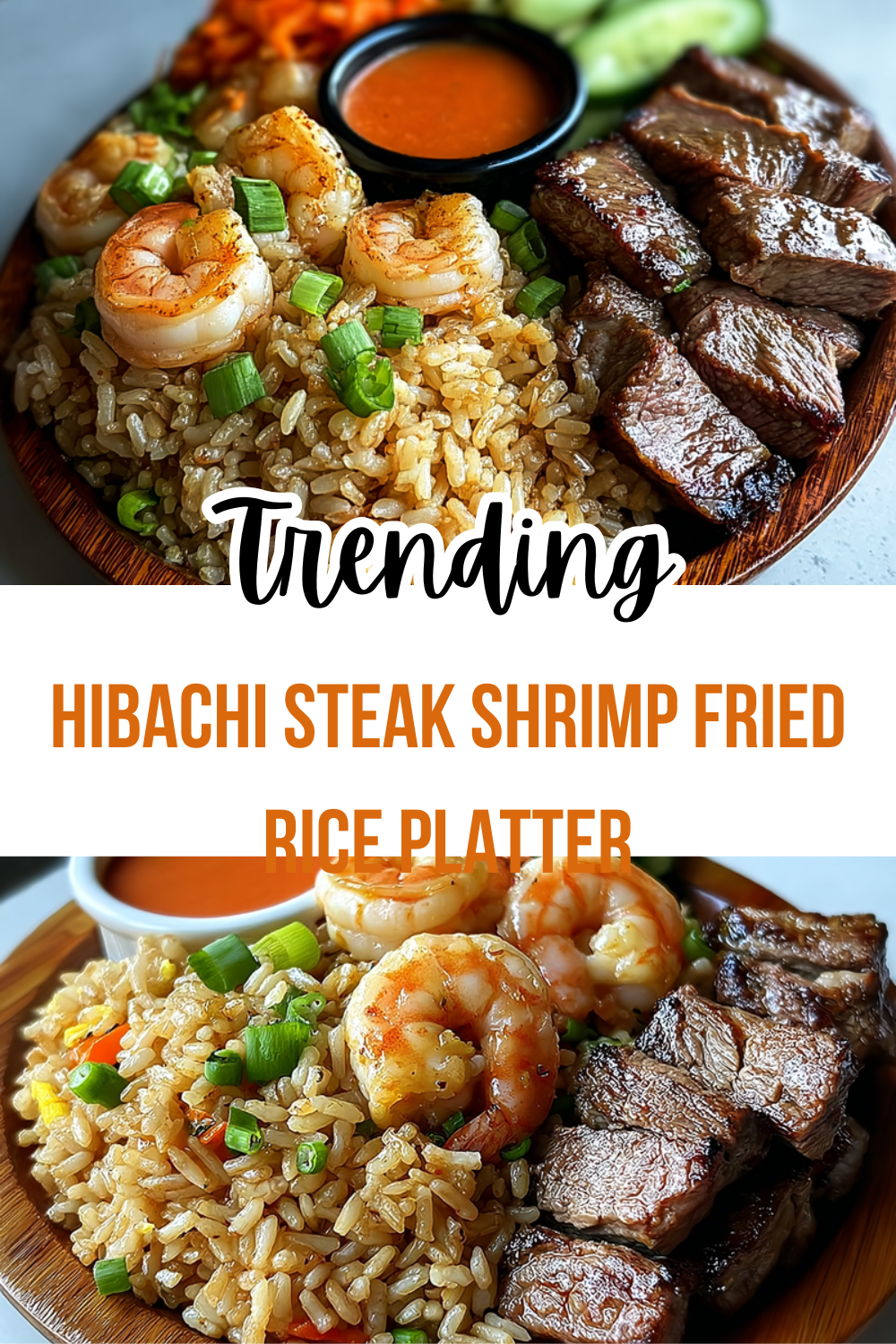 Hibachi Steak Shrimp Fried Rice Platter