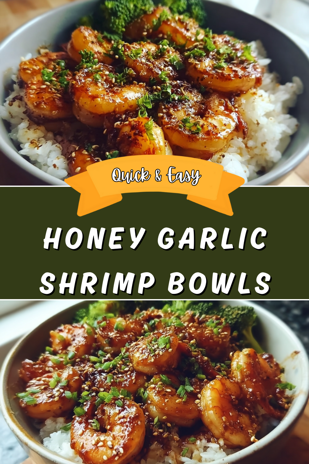Honey Garlic Shrimp Bowls
