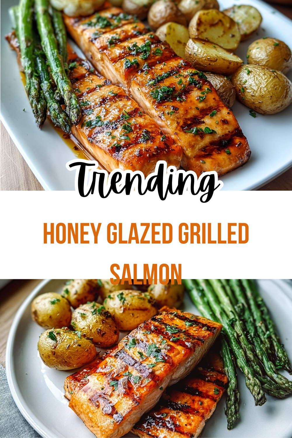 Honey Glazed Grilled Salmon