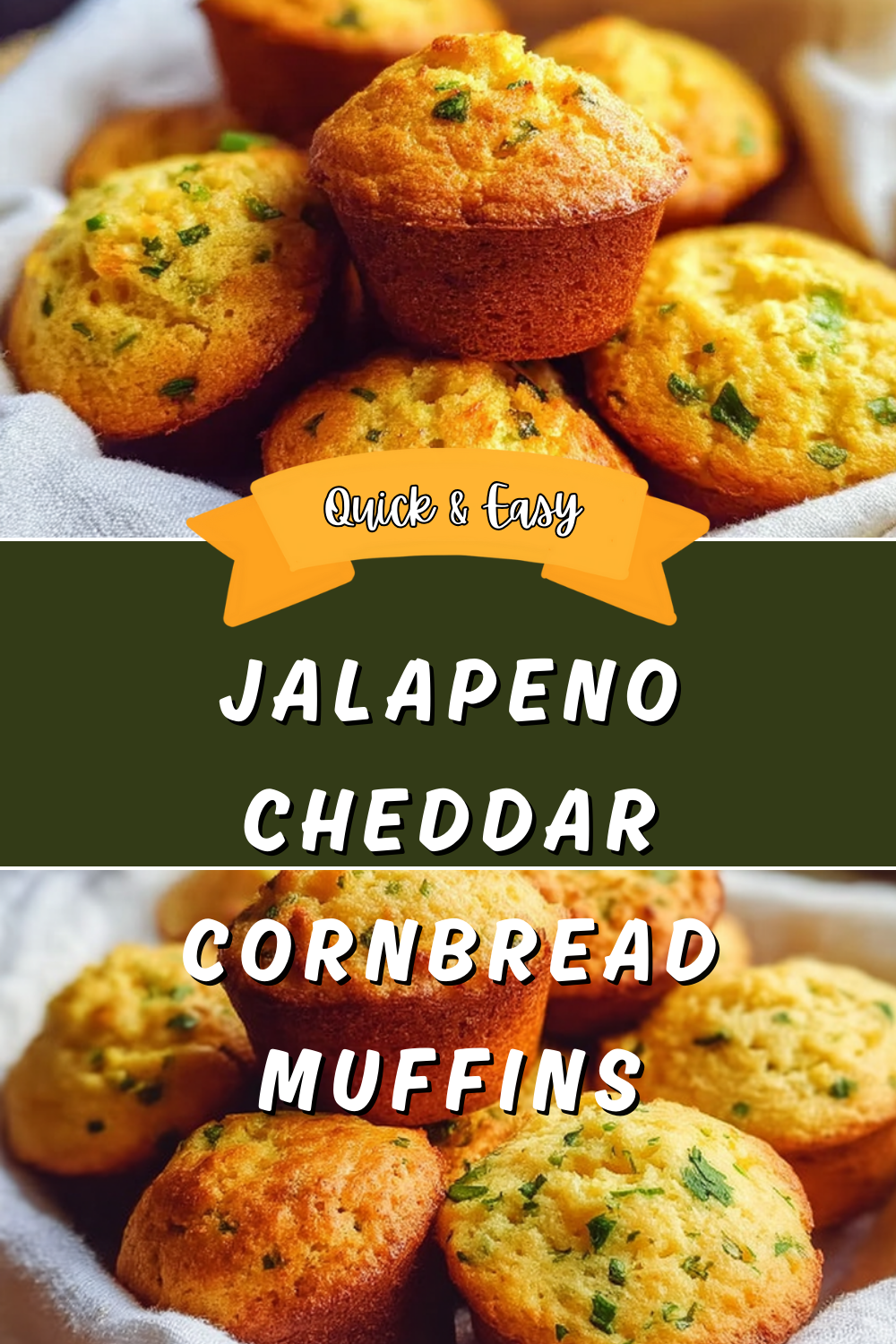 Jalapeno Cheddar Cornbread Muffins