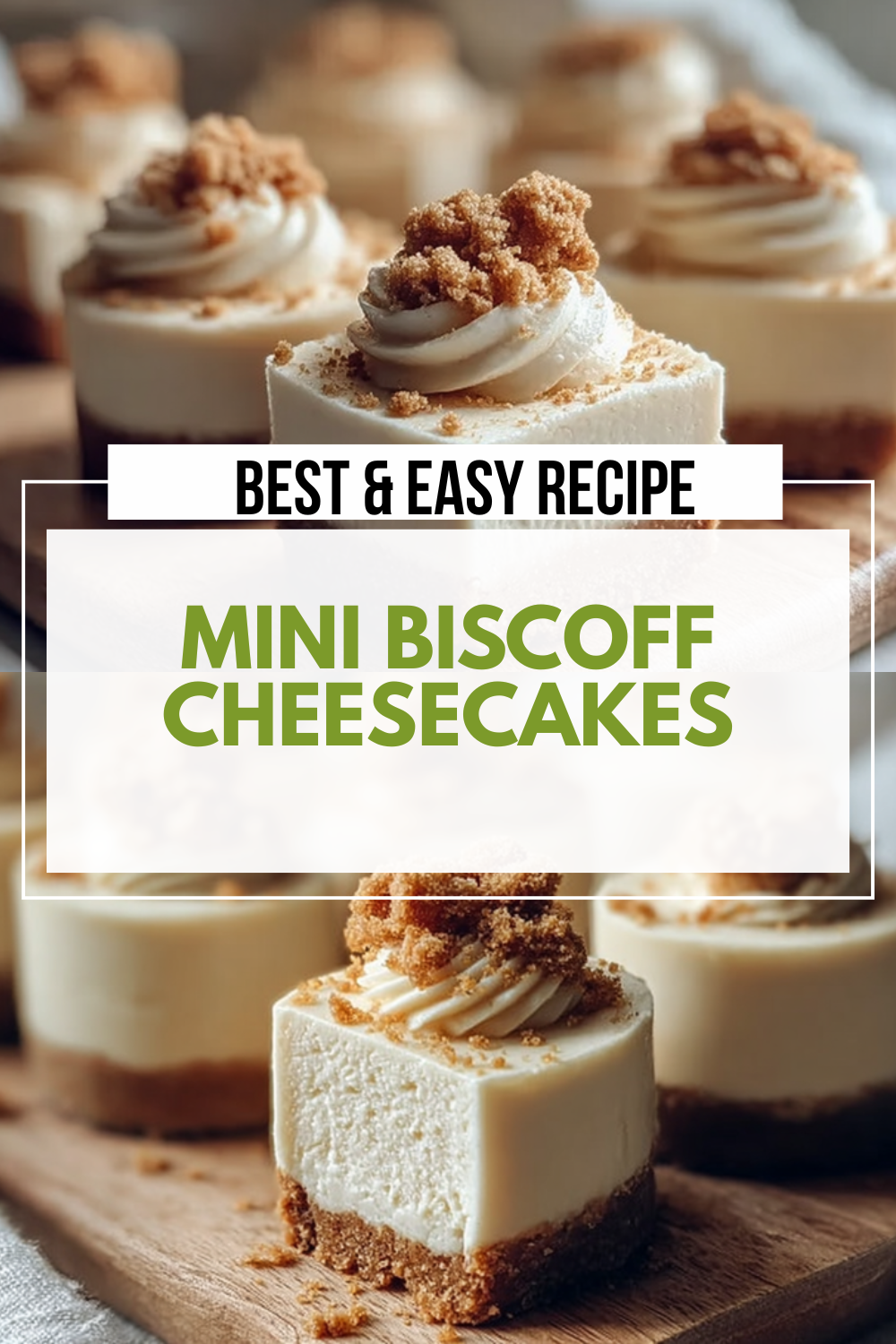 Mini Biscoff Cheesecakes
