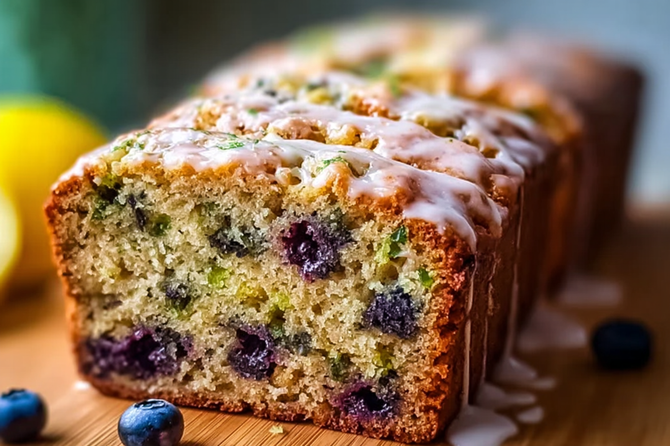 Moist Blueberry Zucchini Bread