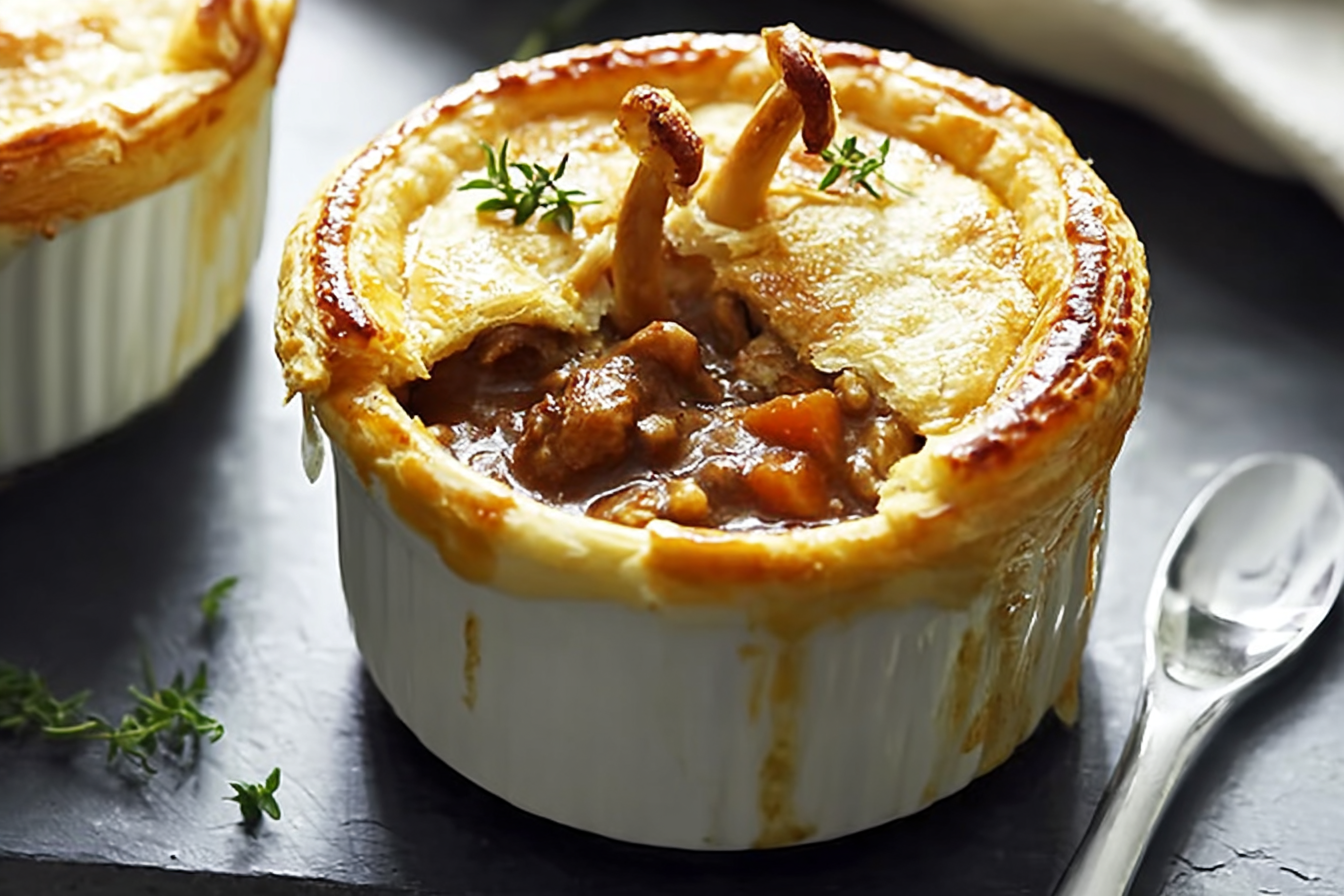Mushroom And Lamb Shank Pot Pies
