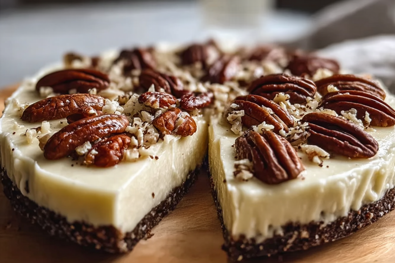 No Bake Keto Pecan Cream Pie