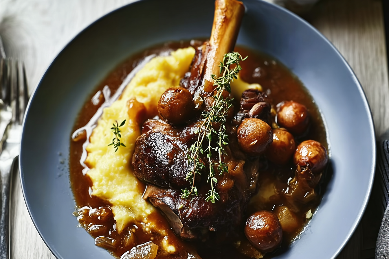 One Pot Lamb Shanks