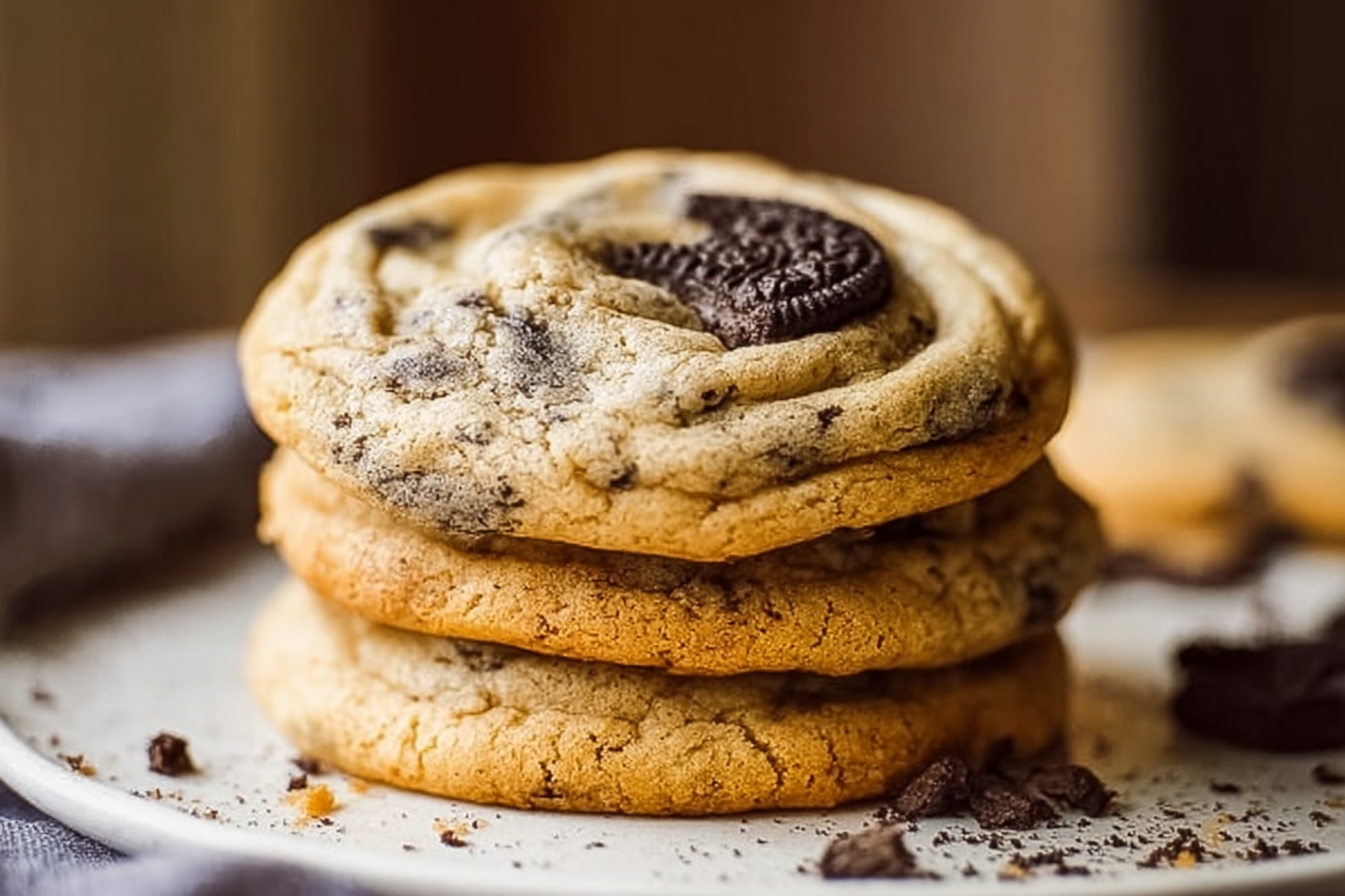 Oreo Stuffed Chocolate Chip Cookies