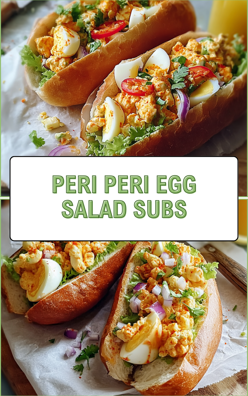 Peri Peri Egg Salad Subs