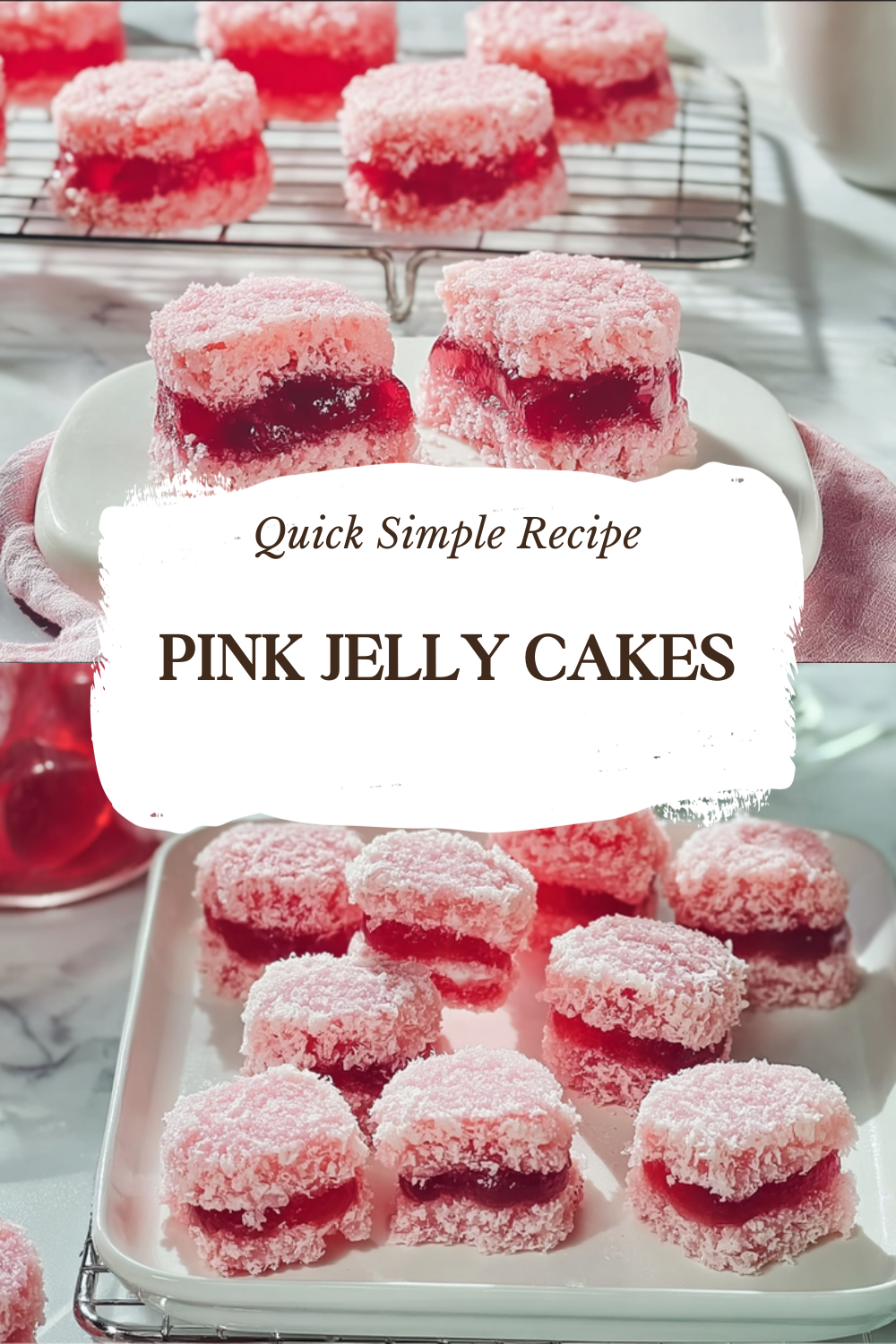 Pink Jelly Cakes