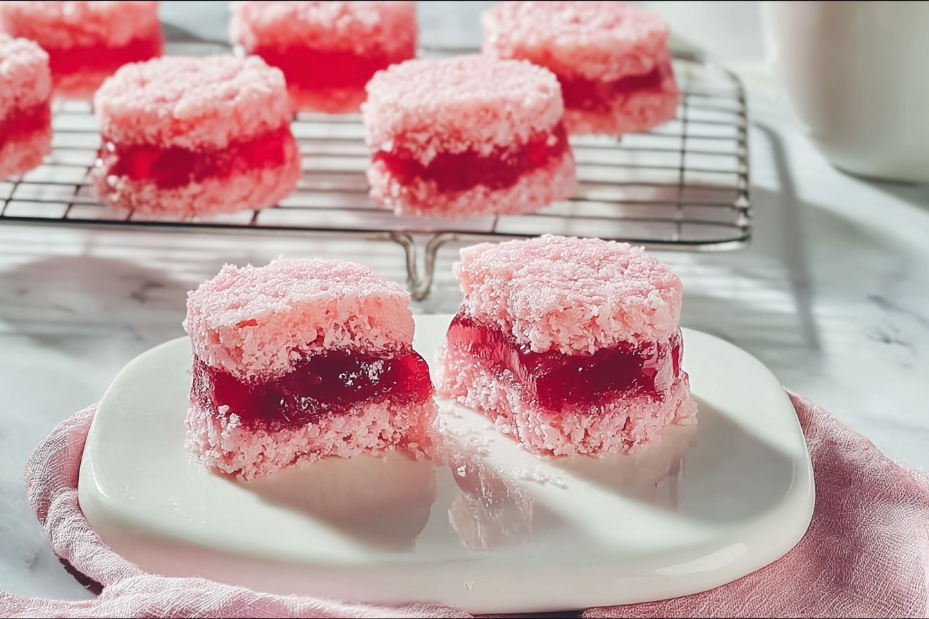 Pink Jelly Cakes