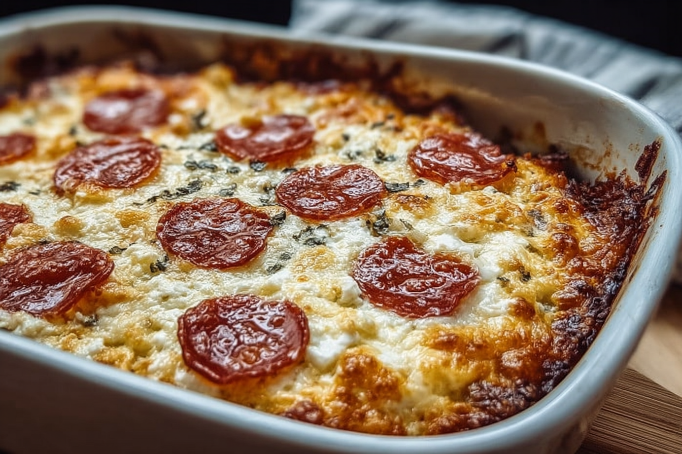 Pizza Cottage Cheese Bake