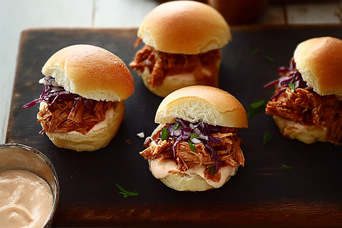 Pulled Chicken Sliders