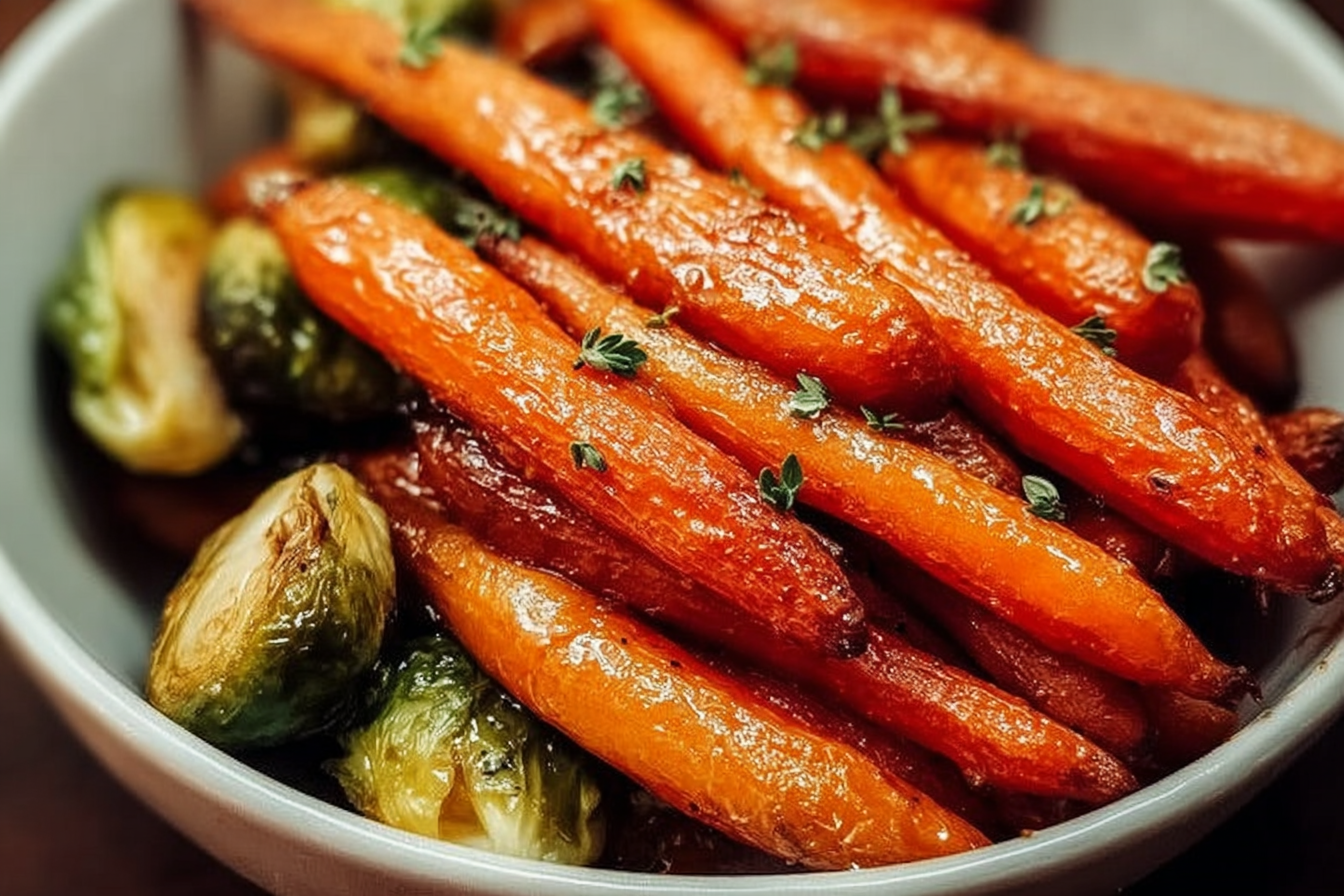 Roasted Maple Glazed Carrots