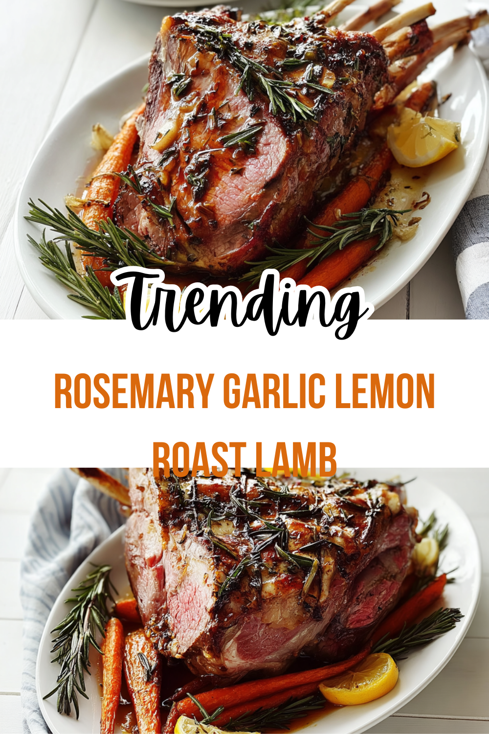 Rosemary Garlic Lemon Roast Lamb
