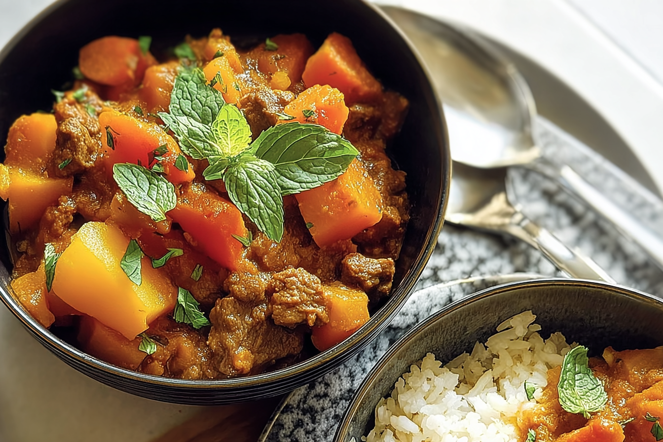 Slow Cooker Moroccan Parsnip And Lamb Casserole