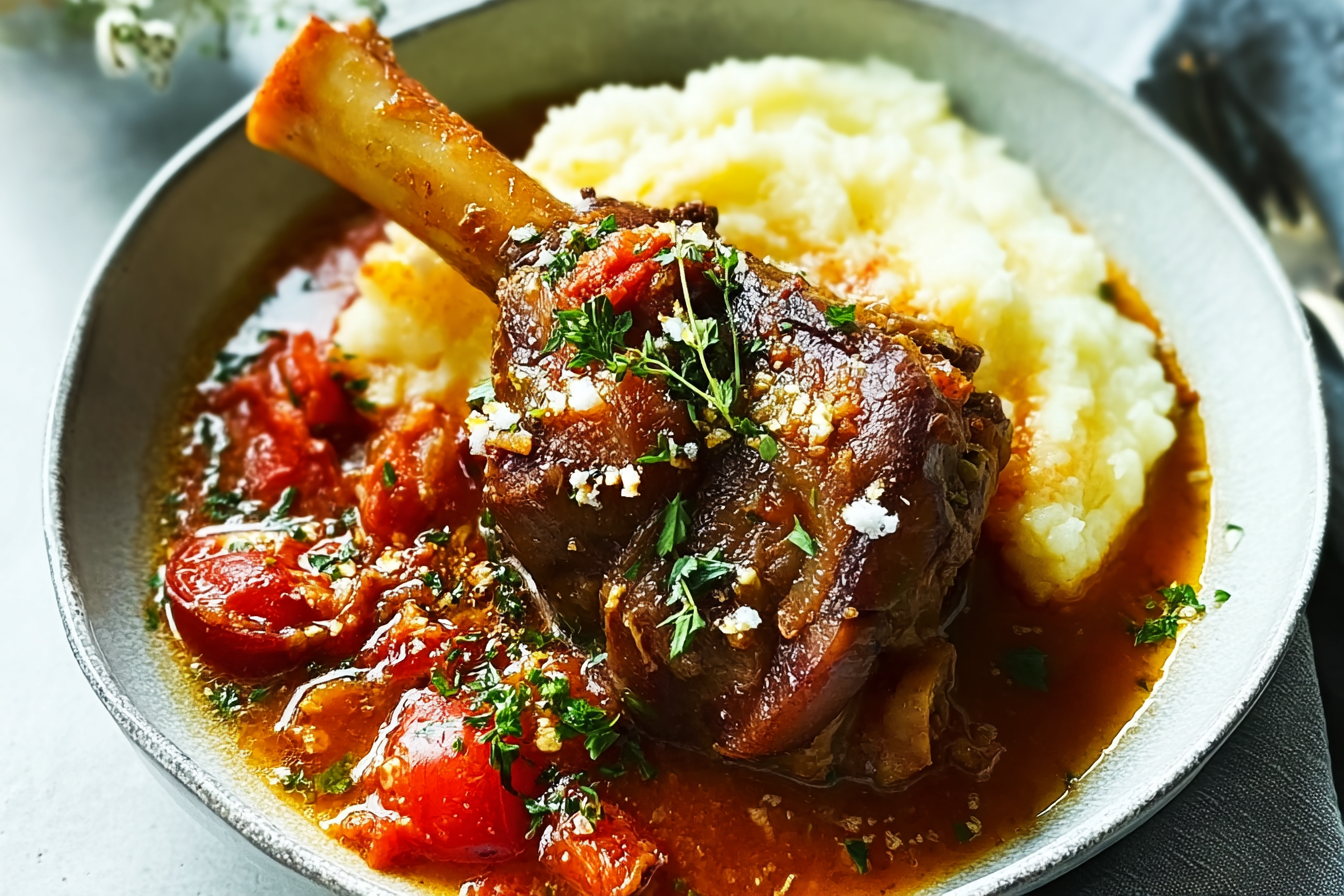 Slow Roasted Lamb Shanks