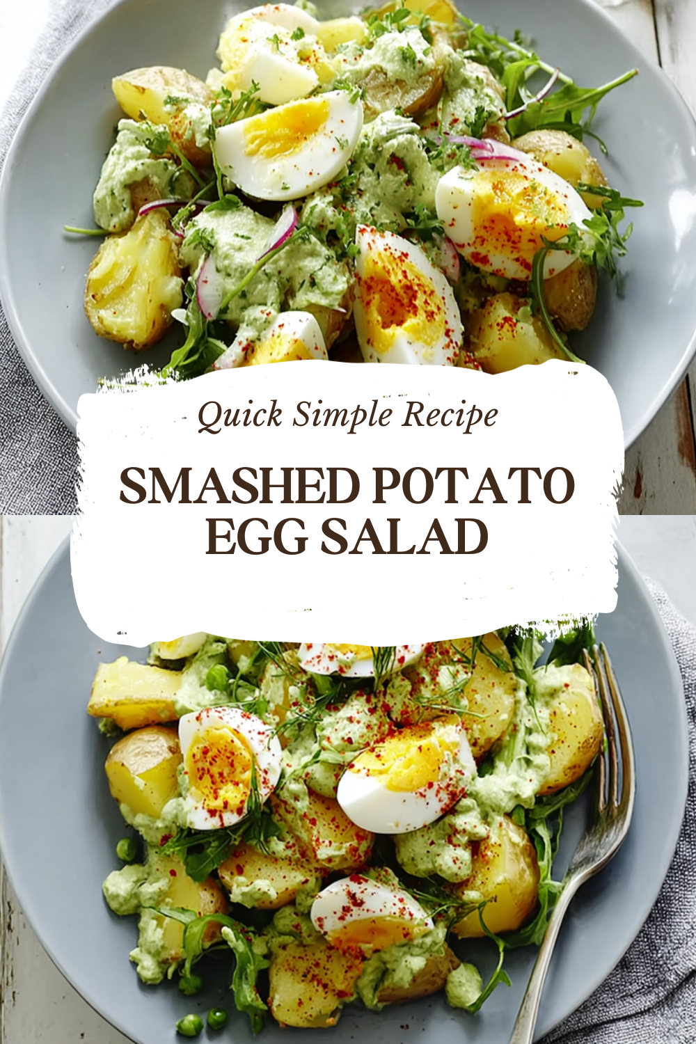 Smashed Potato Egg Salad
