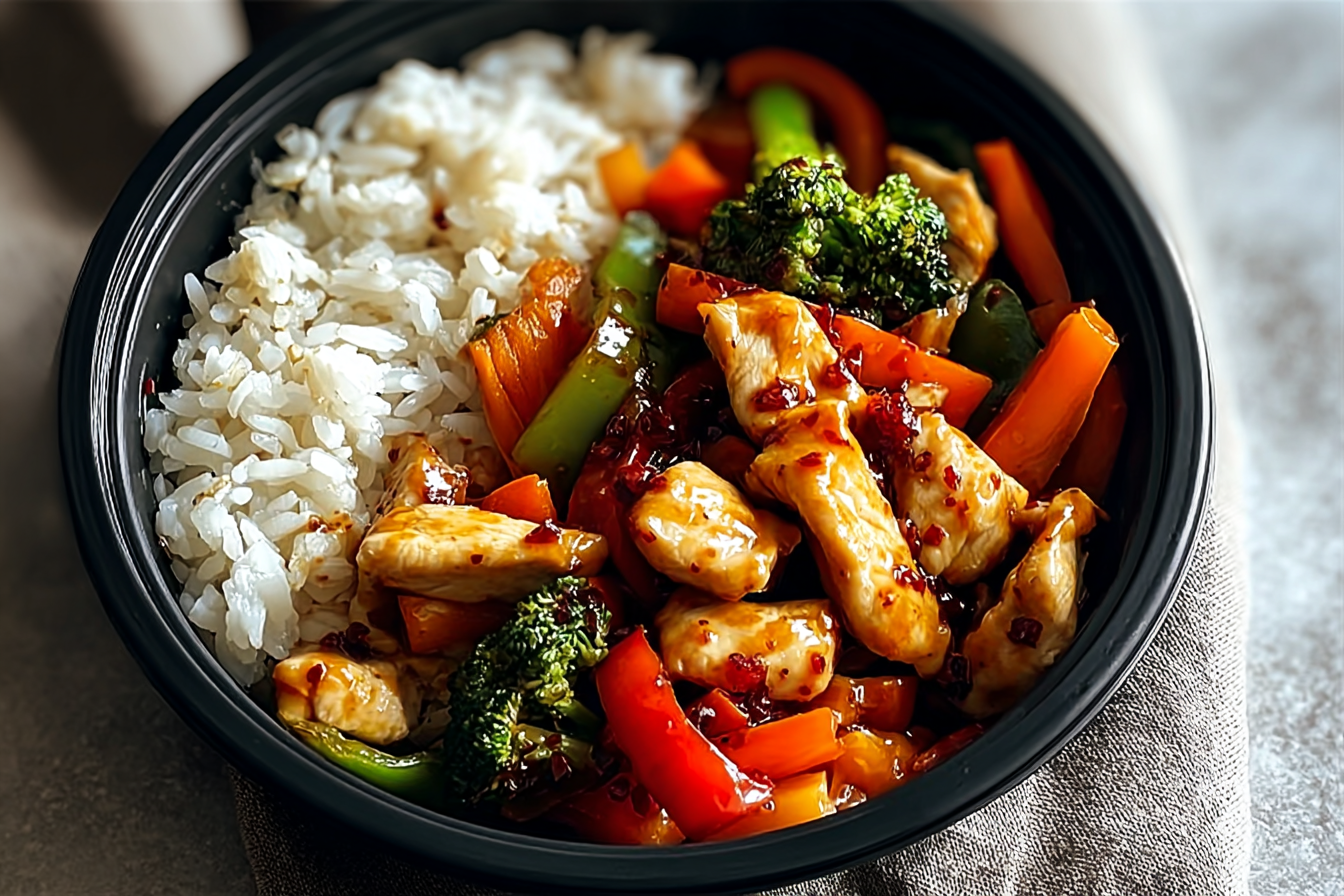Spicy Chicken Stir Fry Bowl