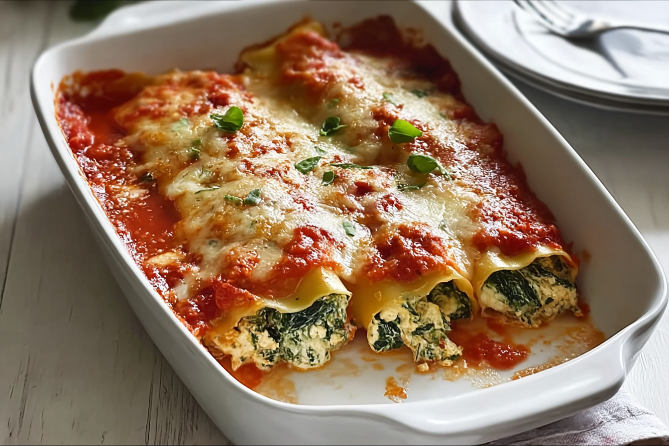 Spinach And Ricotta Cannelloni