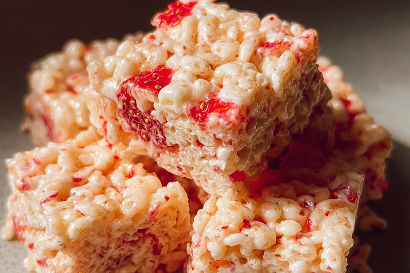 Strawberry Rice Krispie Treats