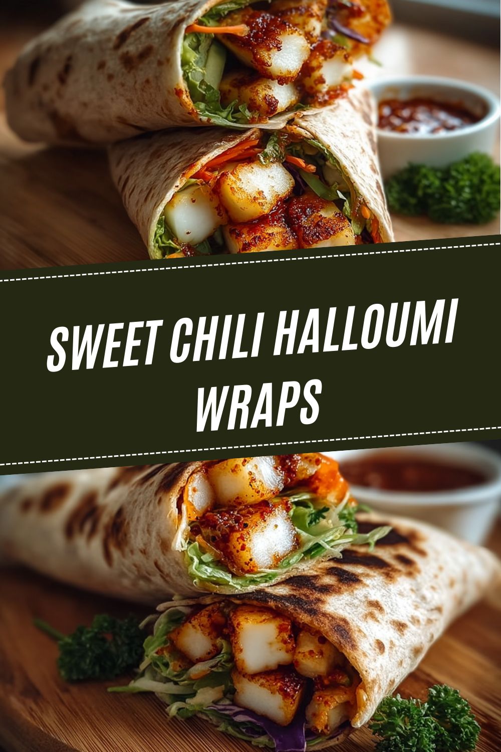 Sweet Chili Halloumi Wraps