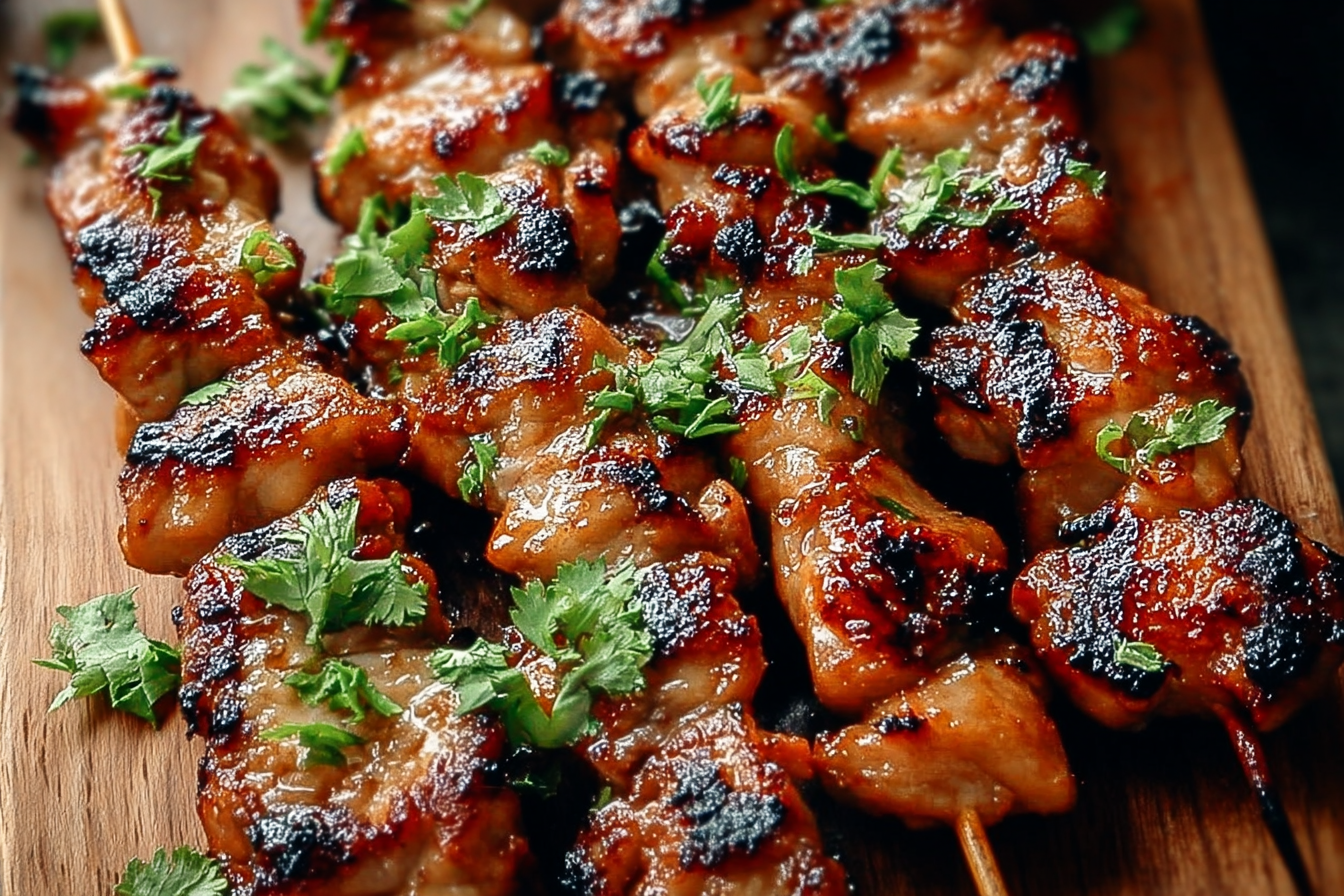 Thai Coconut Chicken Skewers