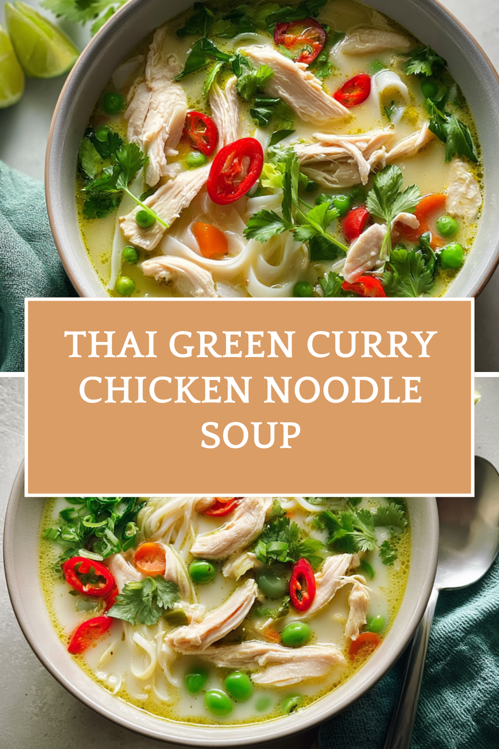 Thai Green Curry Chicken Noodle Soup