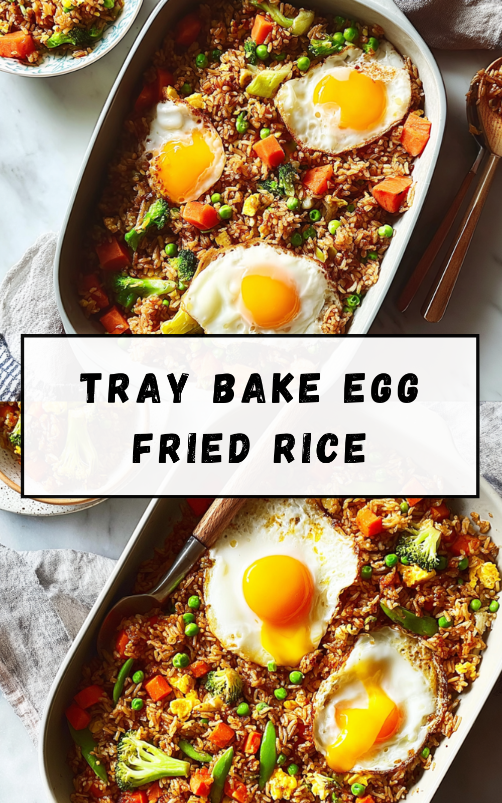 Tray Bake Egg Fried Rice