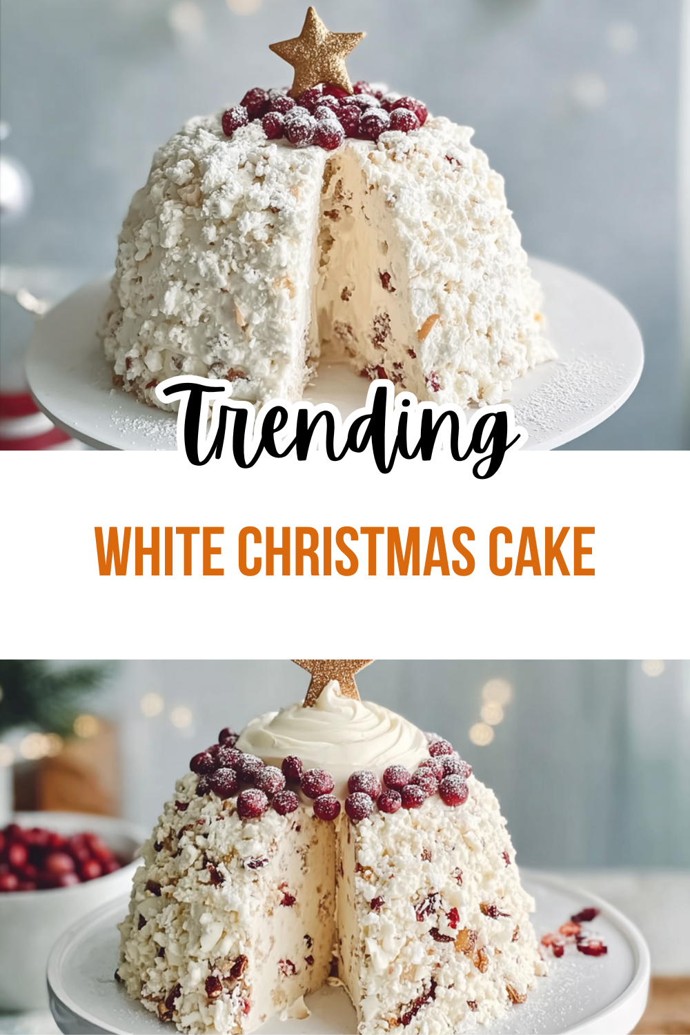 White Christmas Cake