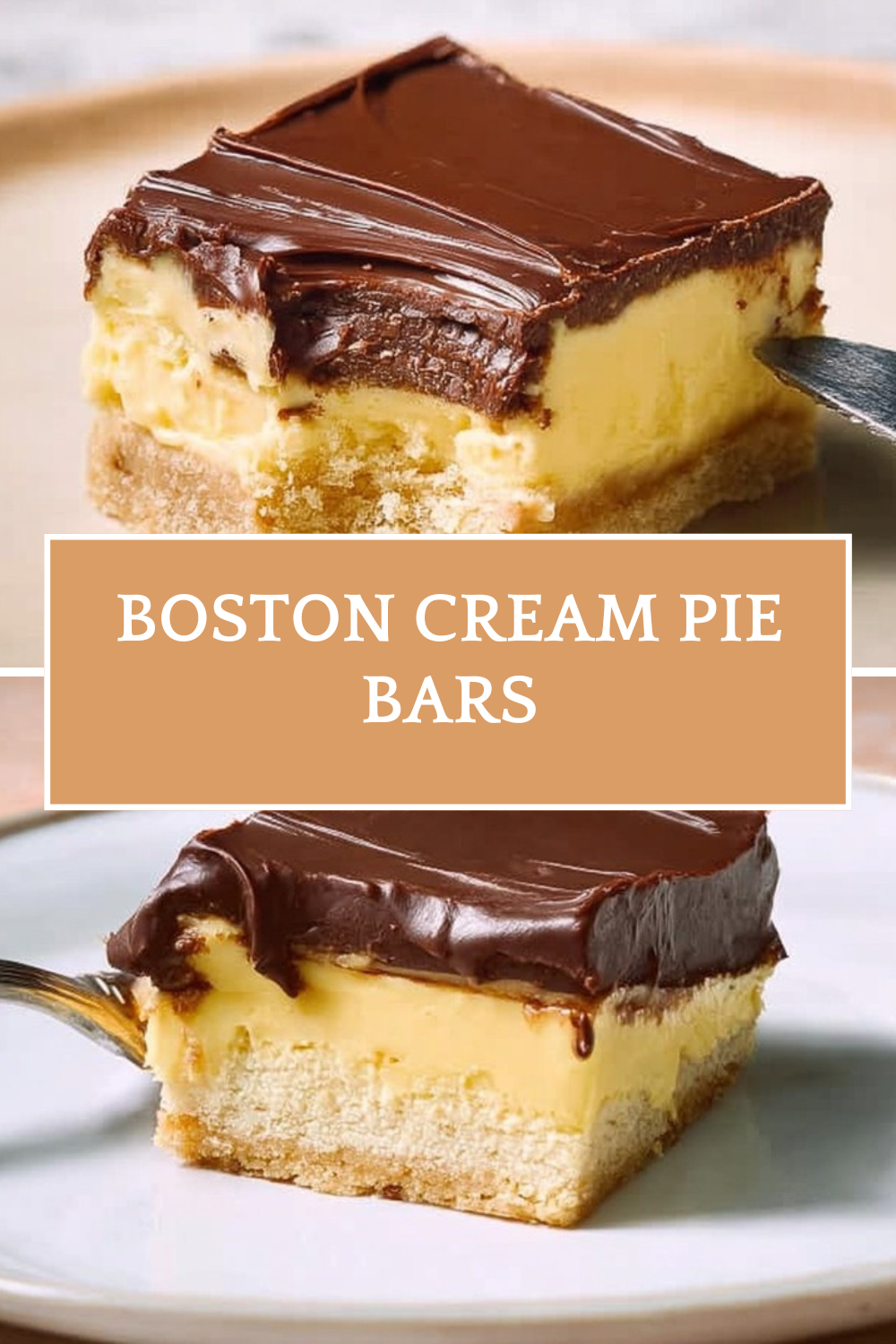 Boston Cream Pie Bars