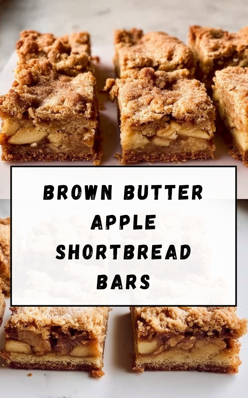 Brown Butter Apple Shortbread Bars