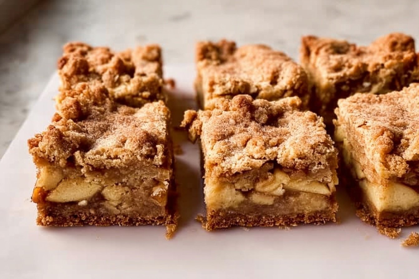 Brown Butter Apple Shortbread Bars