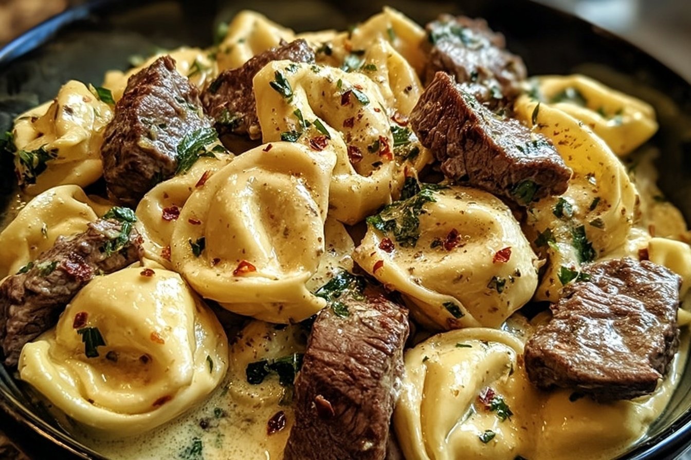 Garlic Steak Tortellini