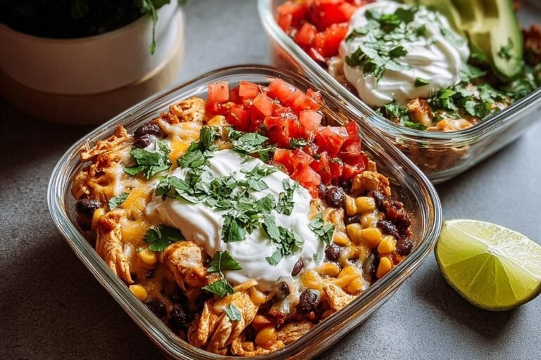 High Protein Chicken Cottage Cheese Enchilada Bowls 57.Png