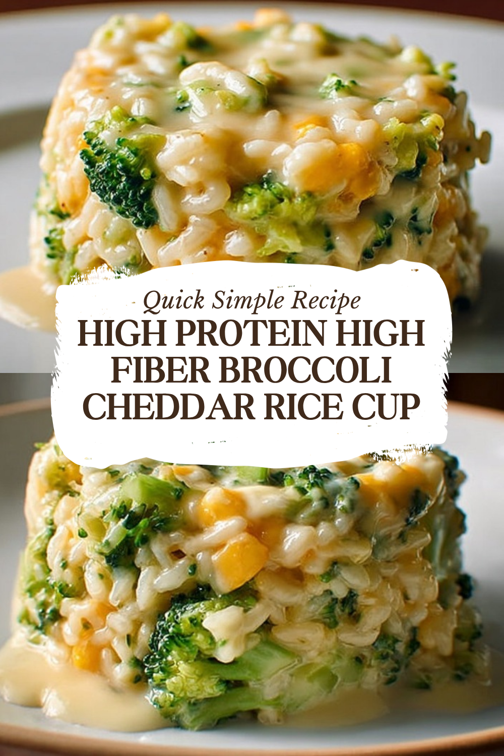 High Protein High Fiber Broccoli Cheddar Rice Cup