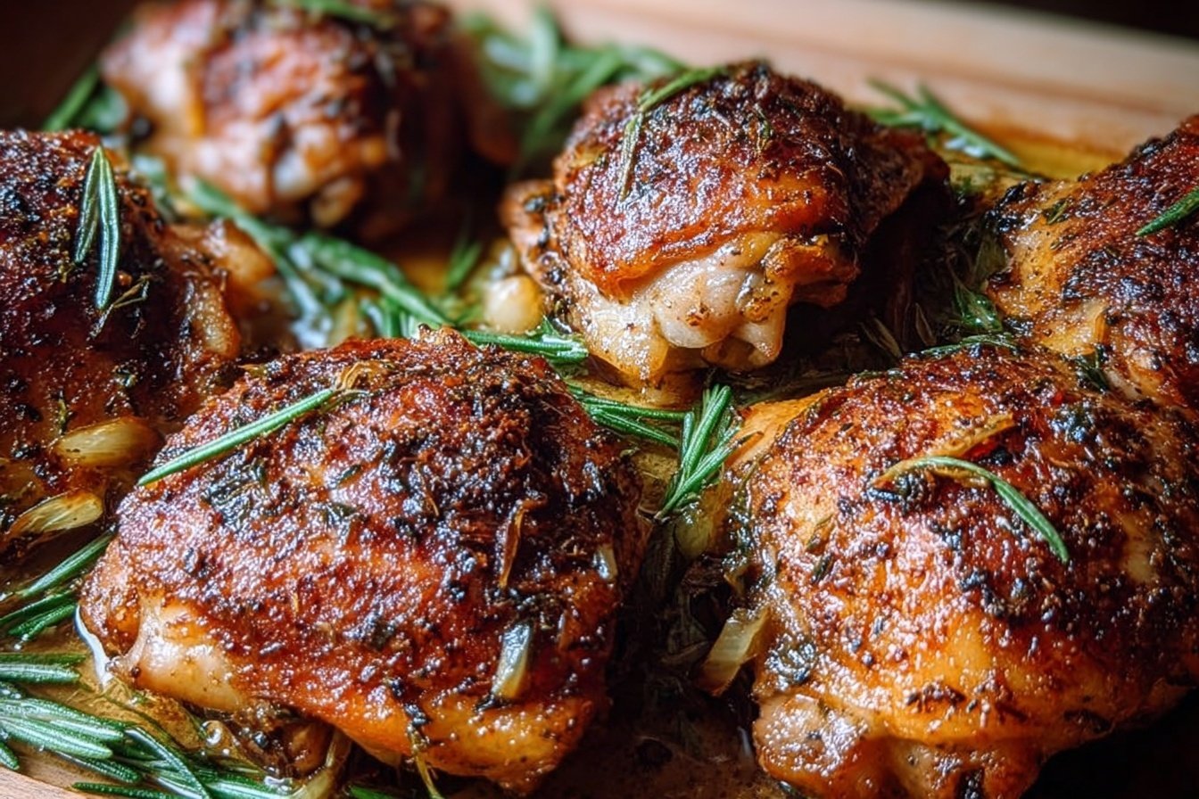 Oven Baked Chicken Thighs
