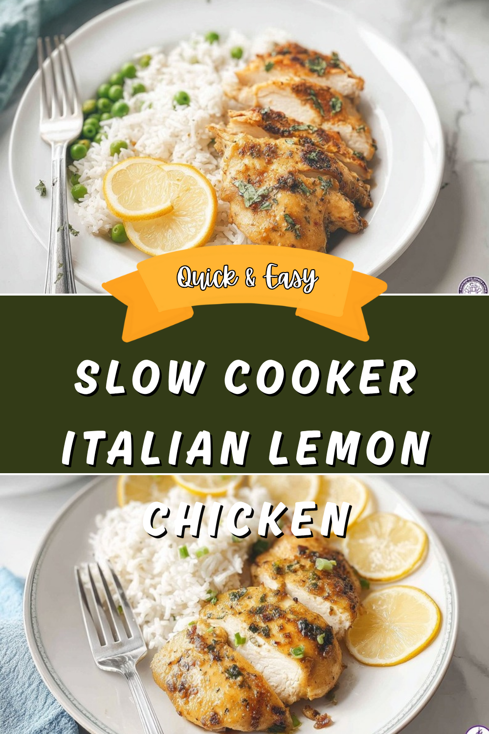 Slow Cooker Italian Lemon Chicken